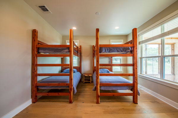Bunk Room in Main Lodge at Rancho Madrono, Perfect For Family and Friends