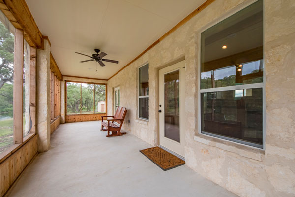 Comfortable Patio with Views at the Creek Cabin, Rancho Madrono