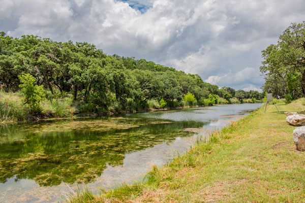 Creek and Hunting Lodge at Rancho Madrono