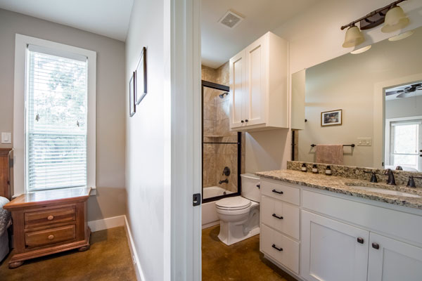 Master Bath in our Creek Cottage, Rancho Madrono