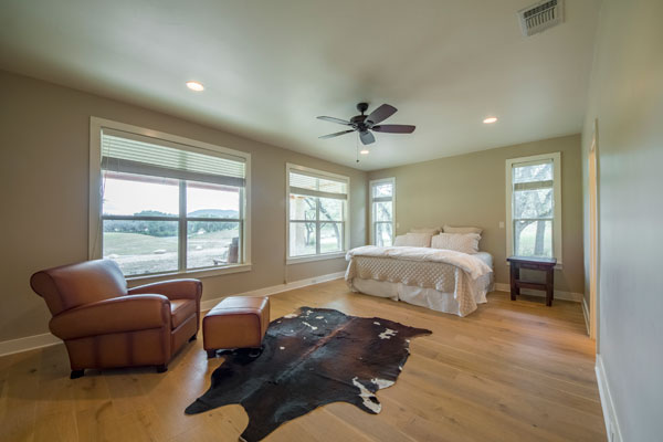 Master Bedroom of the Main Lodge at Rancho Madrono, a Texas Vacation Home