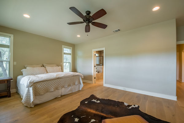 Master Bedroom of Main Lodge, Great Location in Texas Hill Country