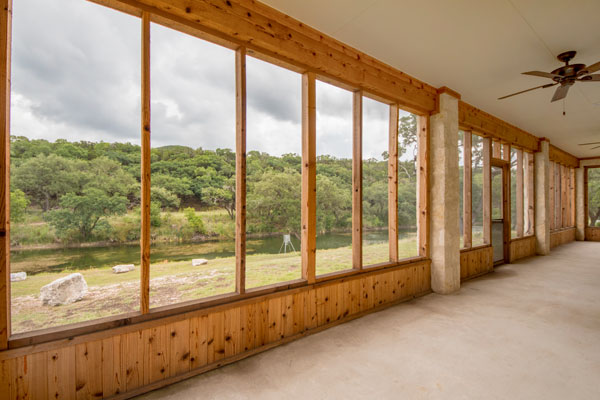 Patio with View of Creek, Creek Cabin Rancho Madrono