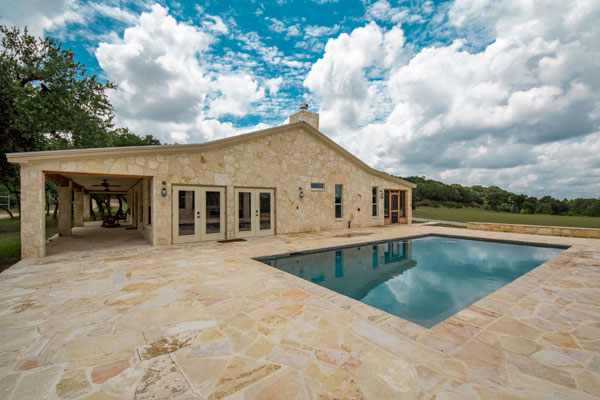 Pool and Main Lodge at Rancho Madrono, Pipe Creek TX