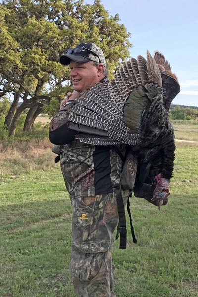 Turkey Hunter in Texas at Rancho Madrono with Tom Turkey